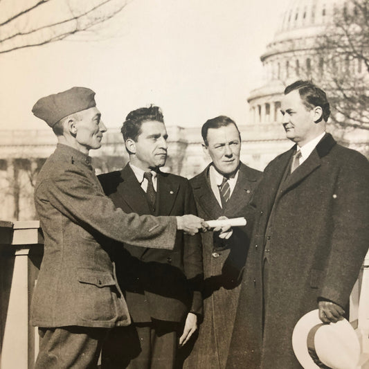 Press Photo Photograph Veterans Lobby Congress For Bonus Pay 1932 Washington