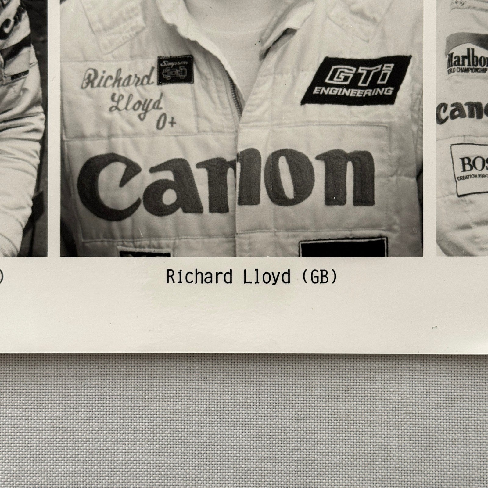 Porsche Racing Driver Photo Jan Lammers Richard Lloyd Jonathan Palmer Photograph