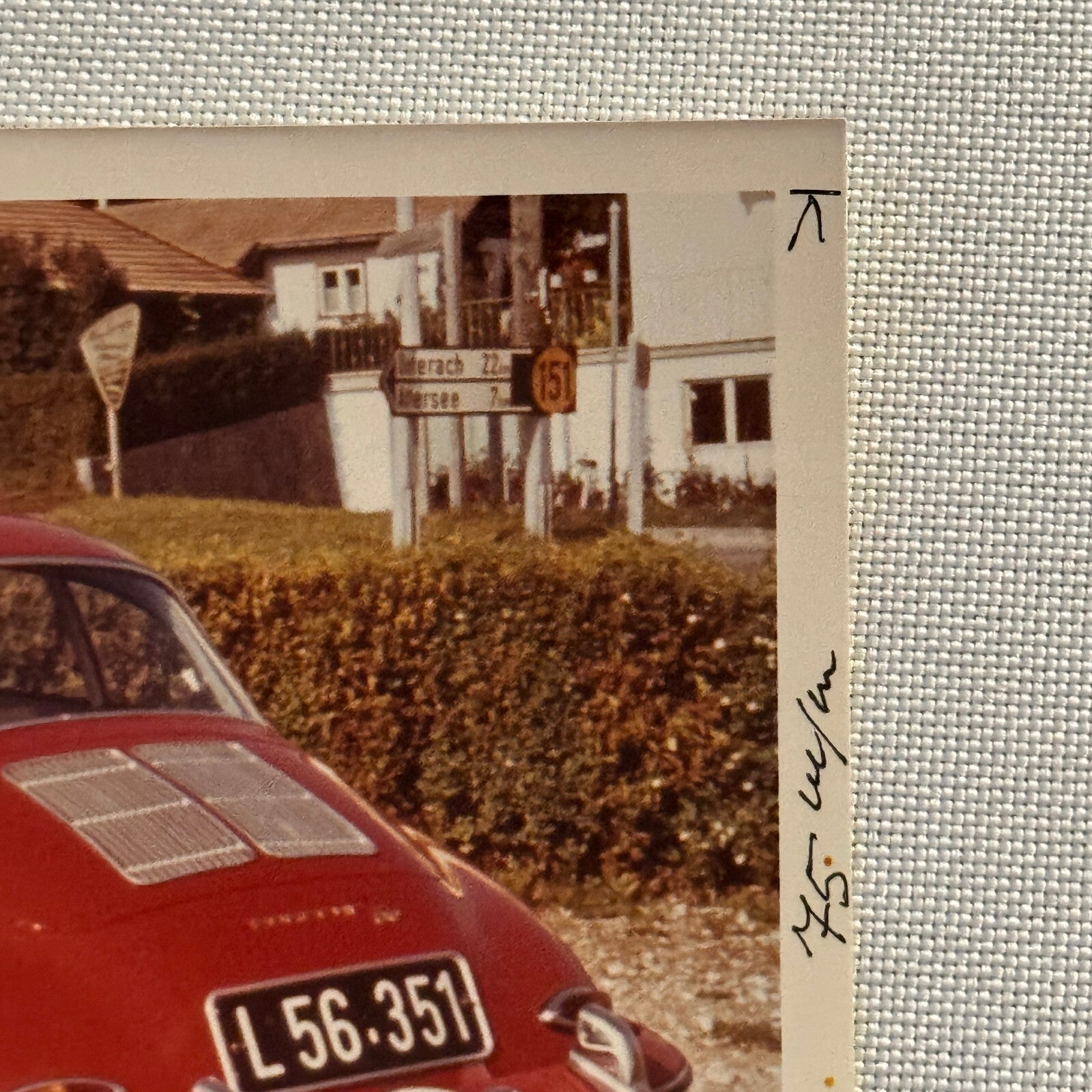 Vintage Photo Photograph Snapshot Porsche 356 Car Man