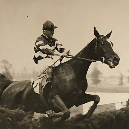 Press Photo Photograph Horse Racing Hurdle Race at Northelt Park London 1933