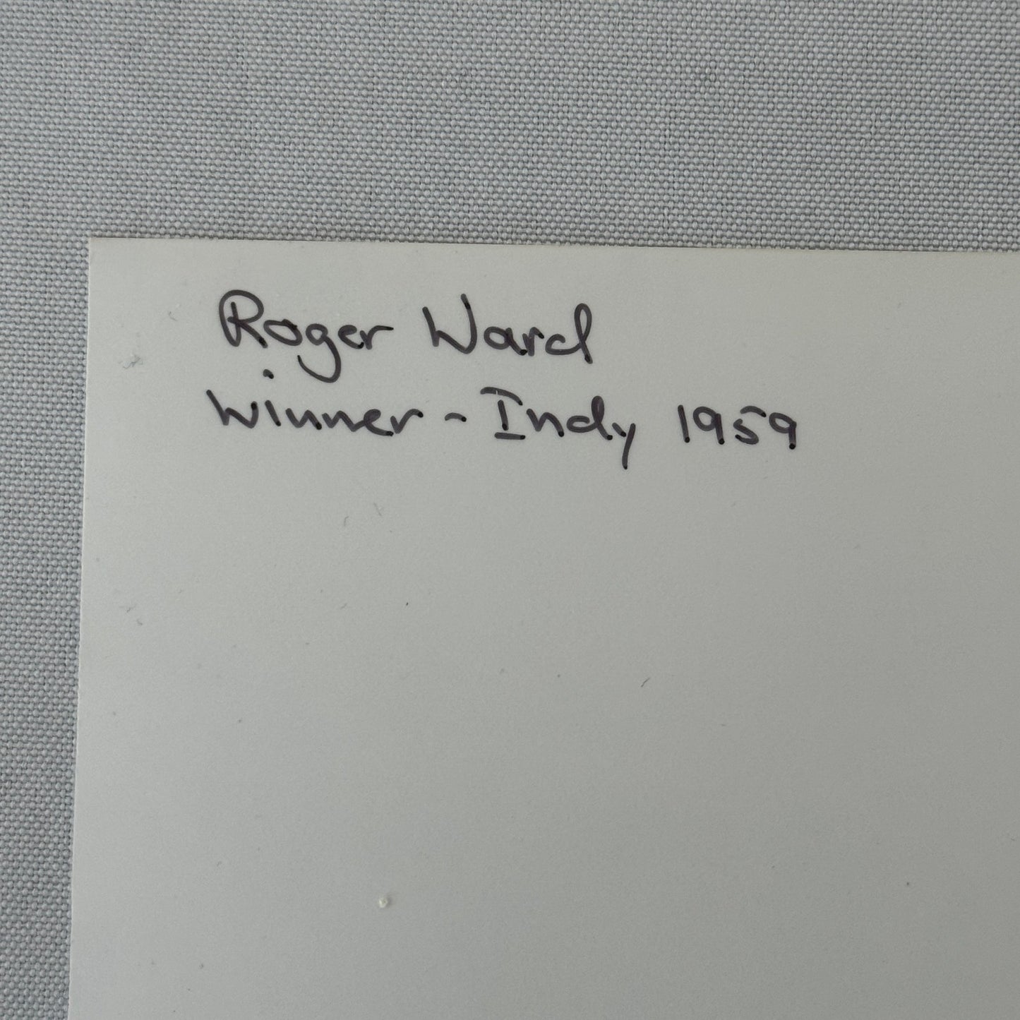 Vintage Indy Racing Photo Roger Ward 1959 Car Motorsport Modern Print