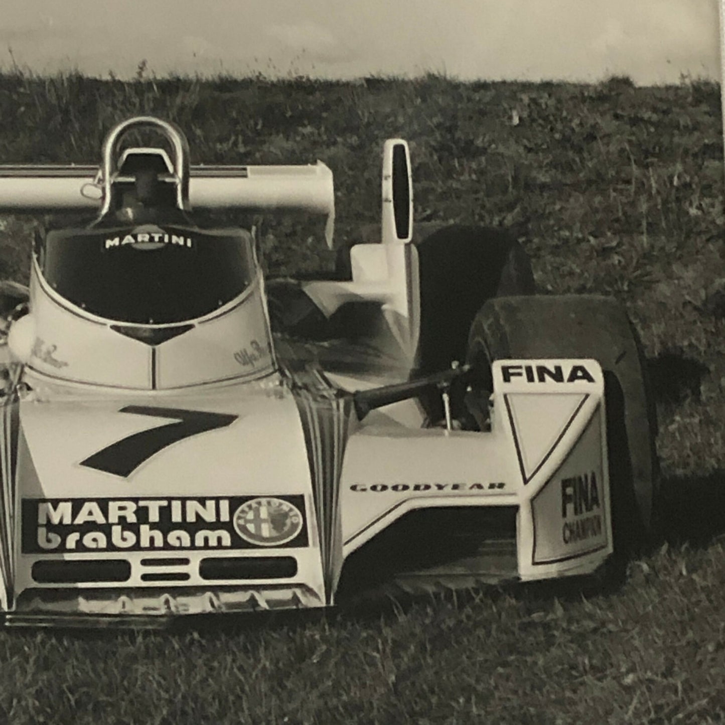 Vintage Martini Brabham Alfa Romeo Racing Car Photo Photograph 