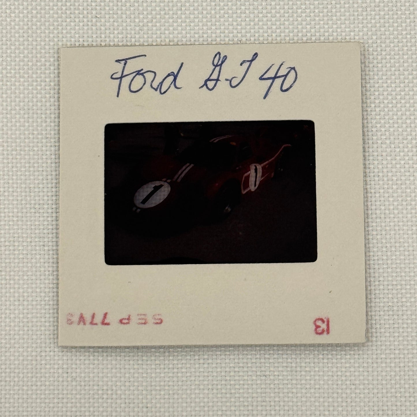 35MM Vintage Photo Slide Ford GT40 Racing Car Ford GT 40 Race 1977