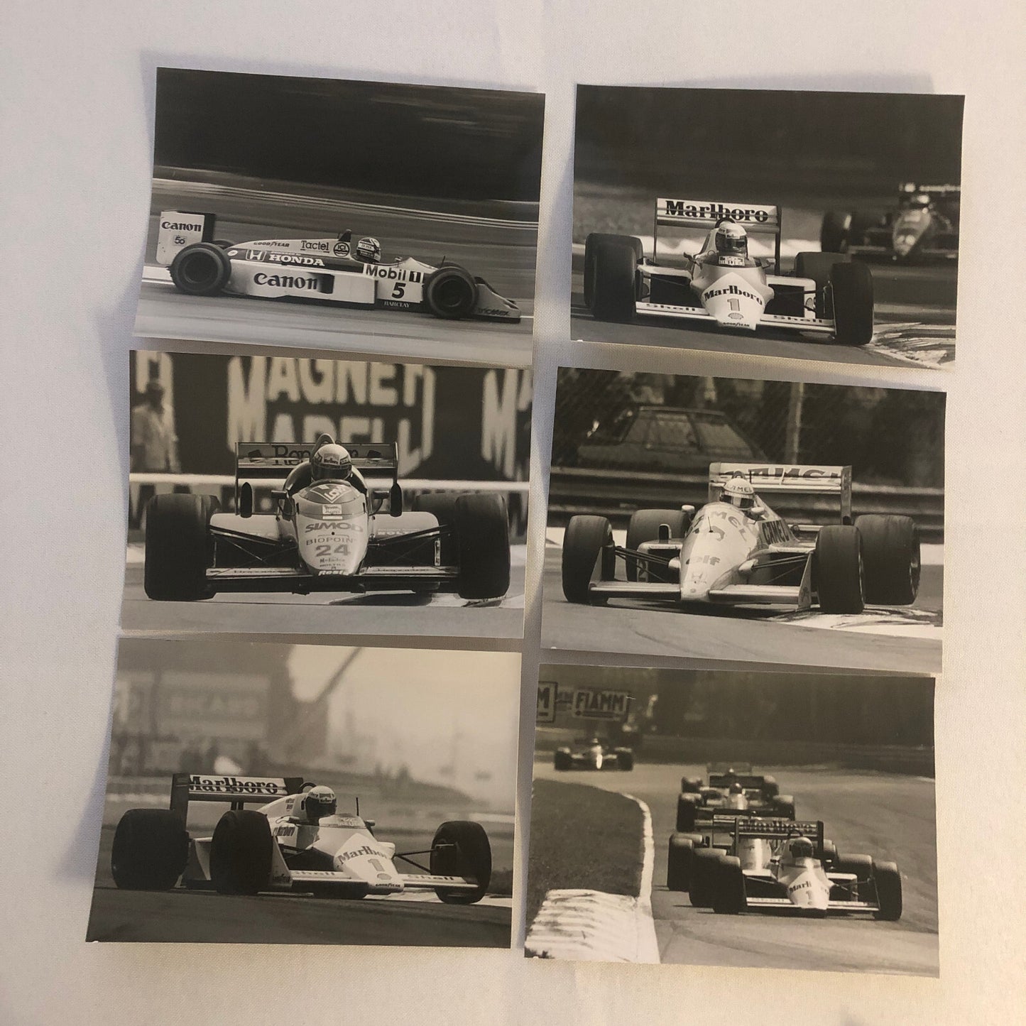 1987 Grand Prix Formula One Racing Photo Lot 17x Ayrton Senna Honda Lotus +