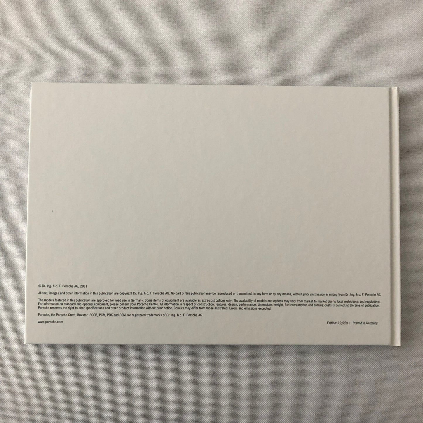 Porsche Boxster & Boxster S Sales Brochure Catalog Hardbound Book Box Set