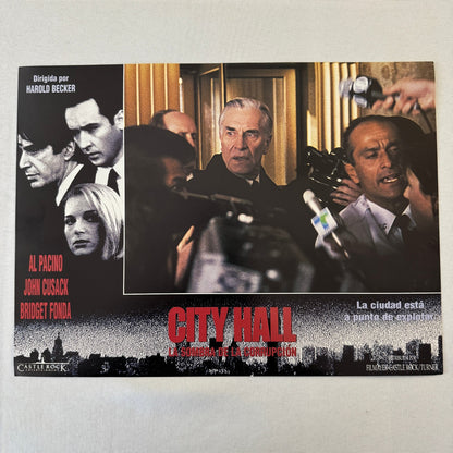 Vintage Movie Lobby Card Poster Lot City Hall Al Pacino Bridget Fonda SPANISH