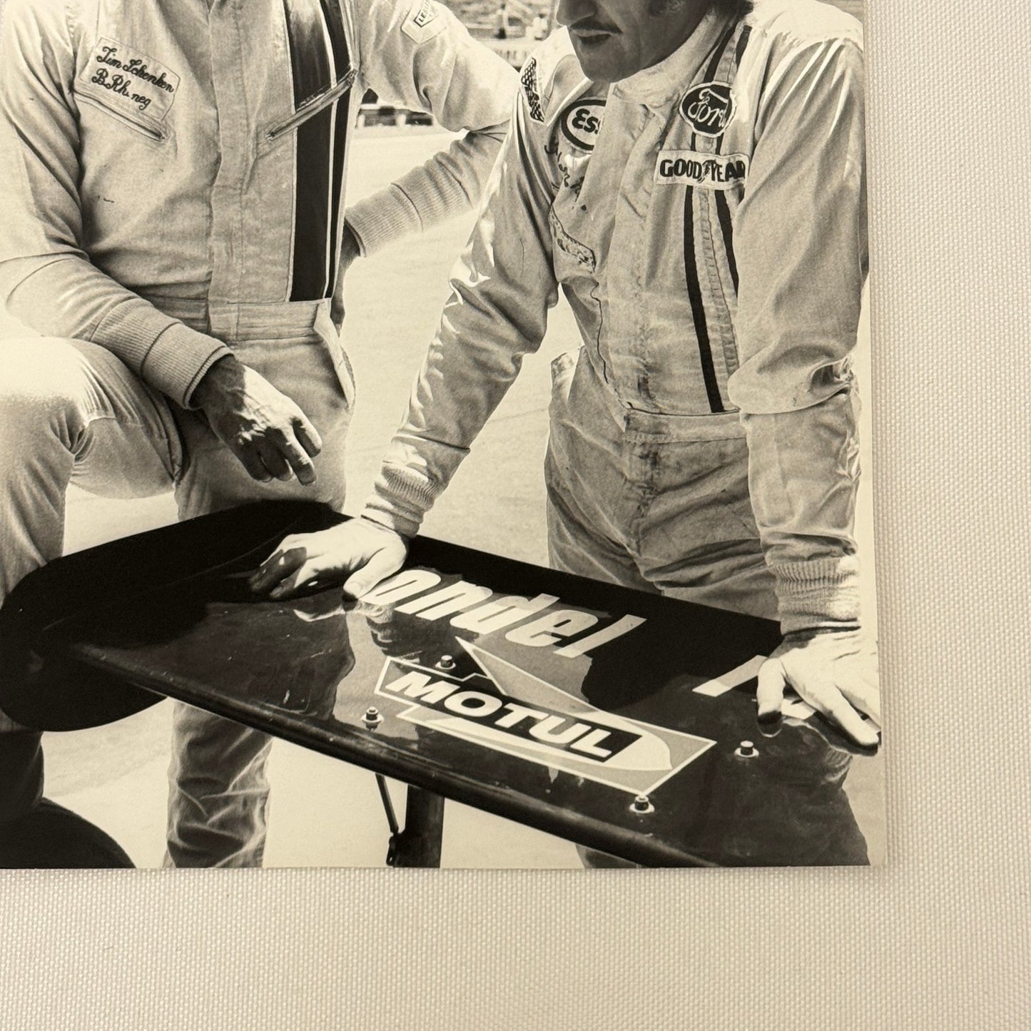 Vintage Racing Photo 1971 Interlagos Brazil F2 Race Graham Hill Tim Schenken