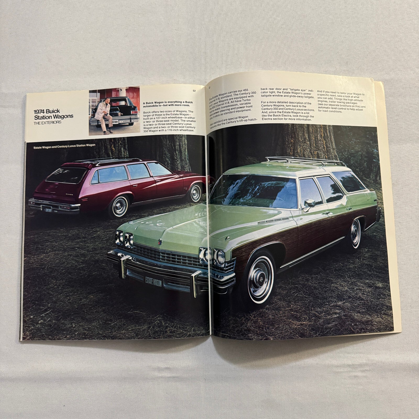 1974 Buick Sales Brochure Catalog Estate Wagon Electra Riviera Apollo Regal +