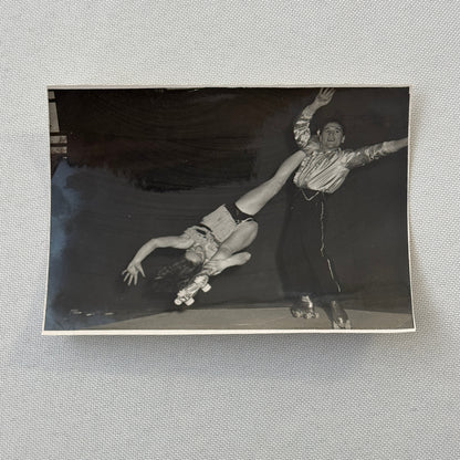 Circus Rollerskating Roller Skate Circus Act Photo Photograph Vintage Cartelly