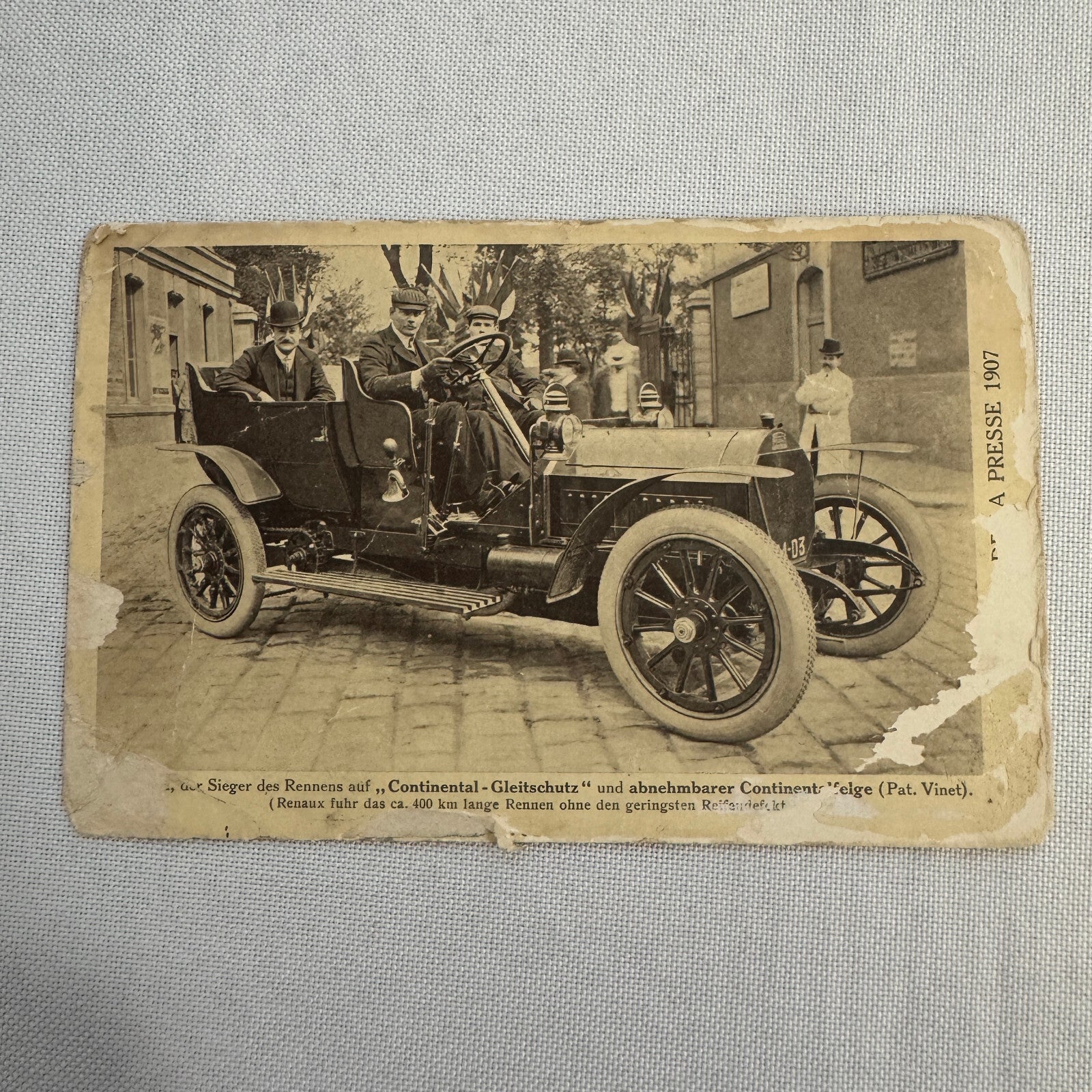 Vintage Car Automobile Postcard Post Card European AE