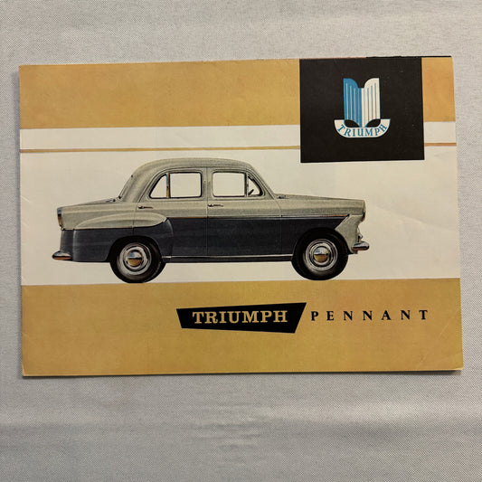 Triumph Pennant Car Sales Brochure Catalog Vintage Advertising