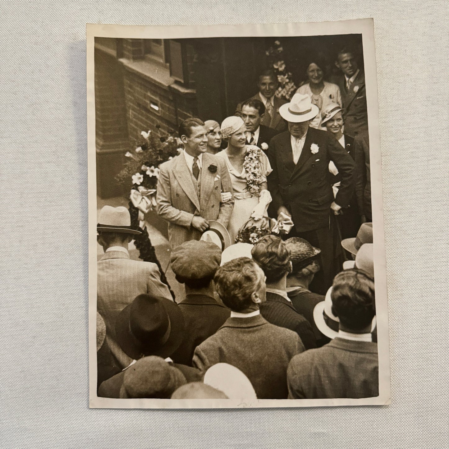 Boxer Kid Berg Married Wedding Marriage Boxing Press Photo Photograph 1933 LNA