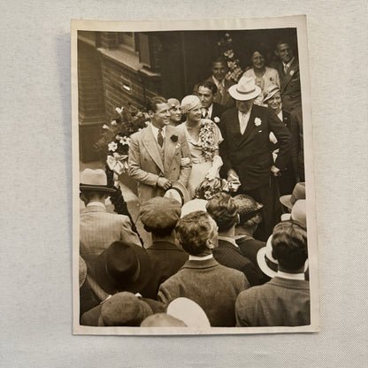 Boxer Kid Berg Married Wedding Marriage Boxing Press Photo Photograph 1933 LNA