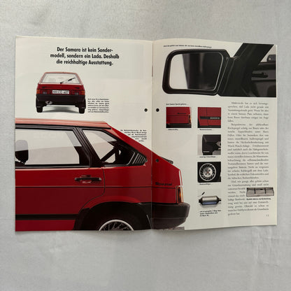 Lada Samara Car Sales Brochure Catalog Prospekt GERMAN Text