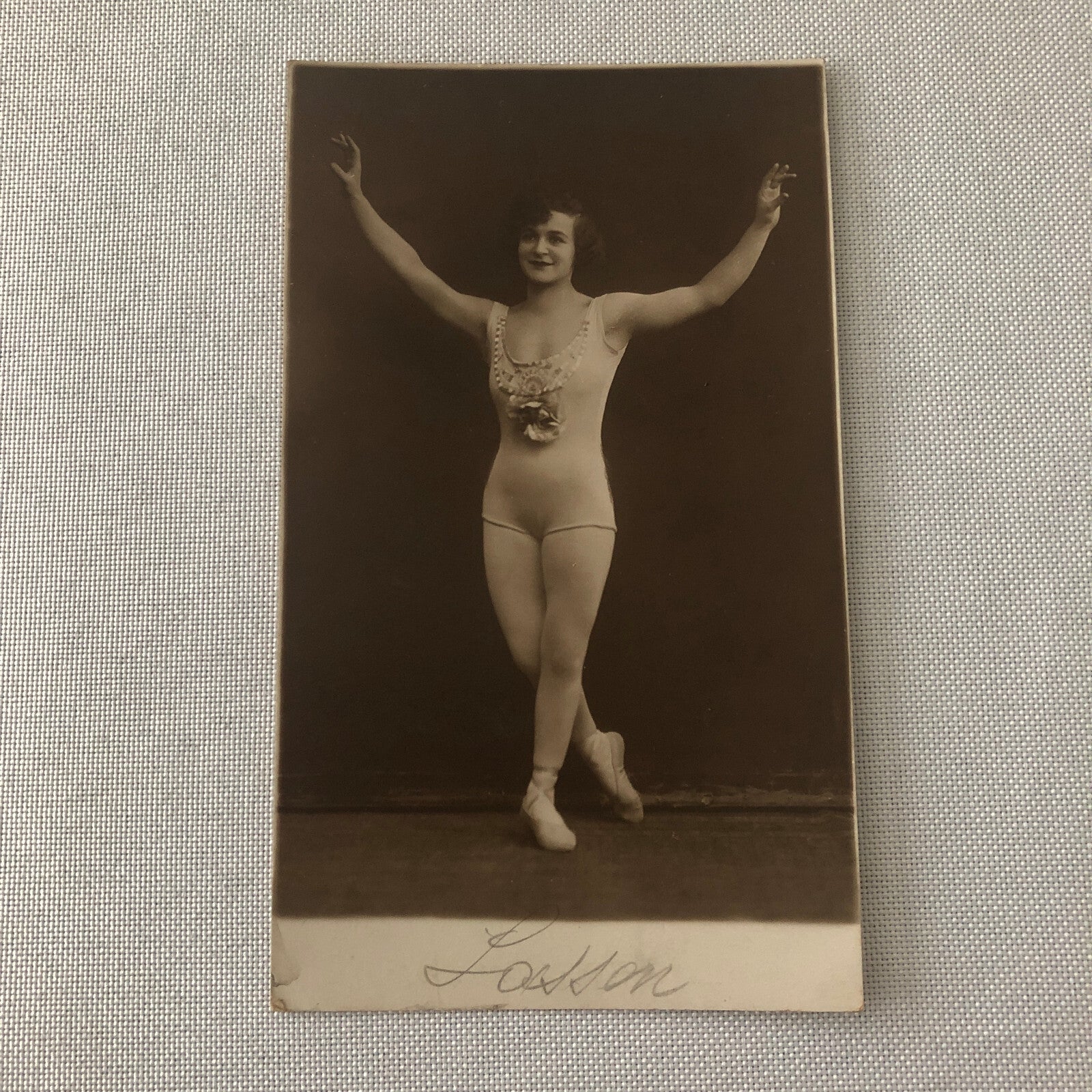 Circus Performer Dancer Acrobat Real Photo Postcard RPPC Post Card Vintage