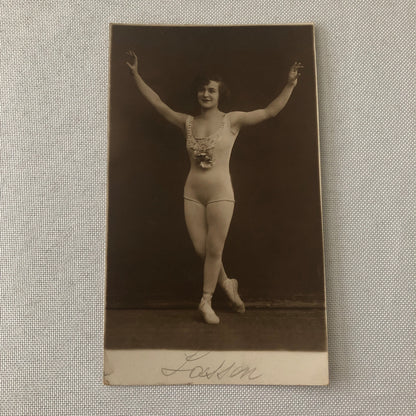 Circus Performer Dancer Acrobat Real Photo Postcard RPPC Post Card Vintage