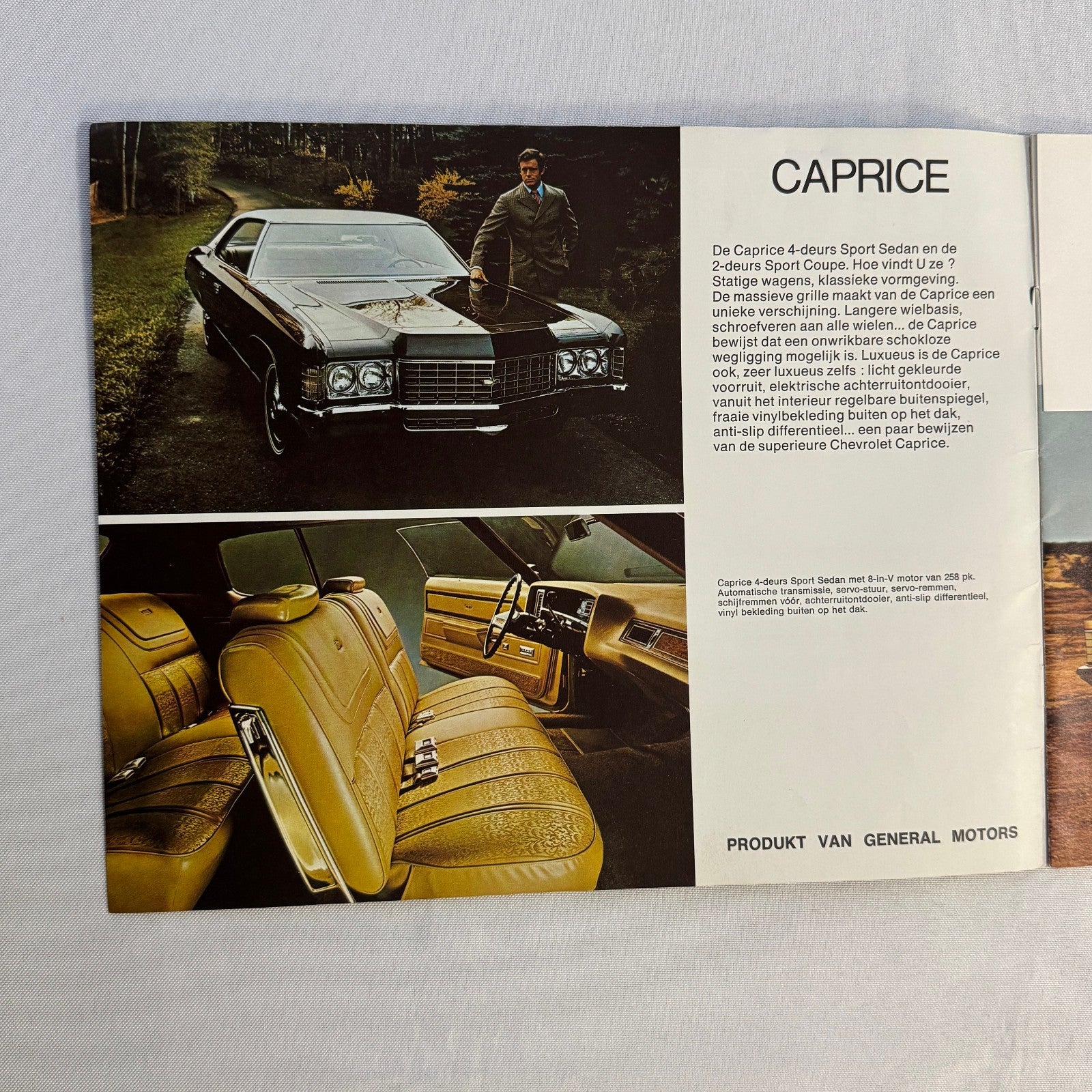 1971 Chevrolet Car Sales Brochure Catalog Corvette Vega Caprice Camaro DUTCH