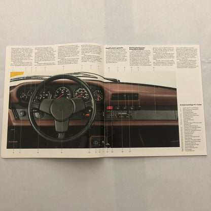 1983 Porsche 911 SC and 911 Turbo Sales Brochure Catalog Prospekt GERMAN TEXT