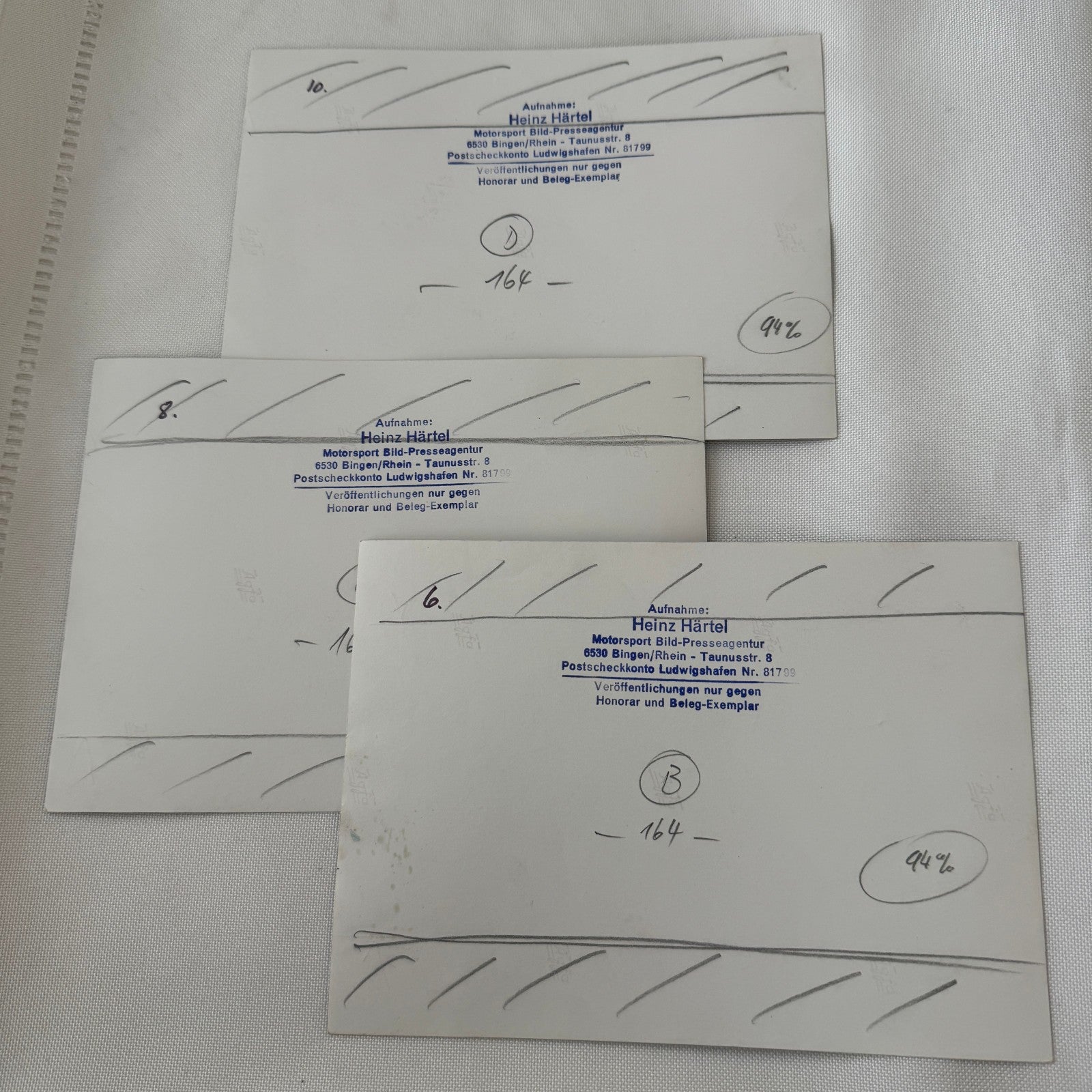 Vintage Porsche Toy Car Photo Photograph Print Lot 3x