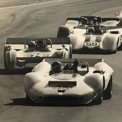 Vintage Racing Photo Photograph Can AM CanAm Riverside Times Race Denny Hulme +
