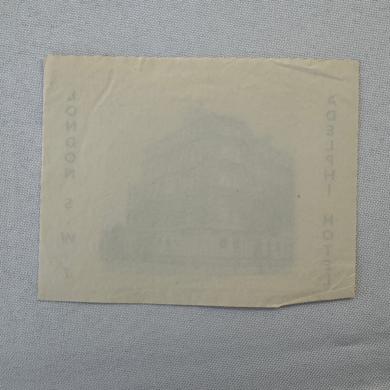 Vintage Hotel Travel Label Adelphi Hotel London UK
