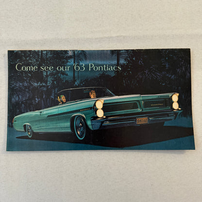 1963 Pontiac Sales Brochure Catalog Bonneville Star Chief Catalina Grand Prix