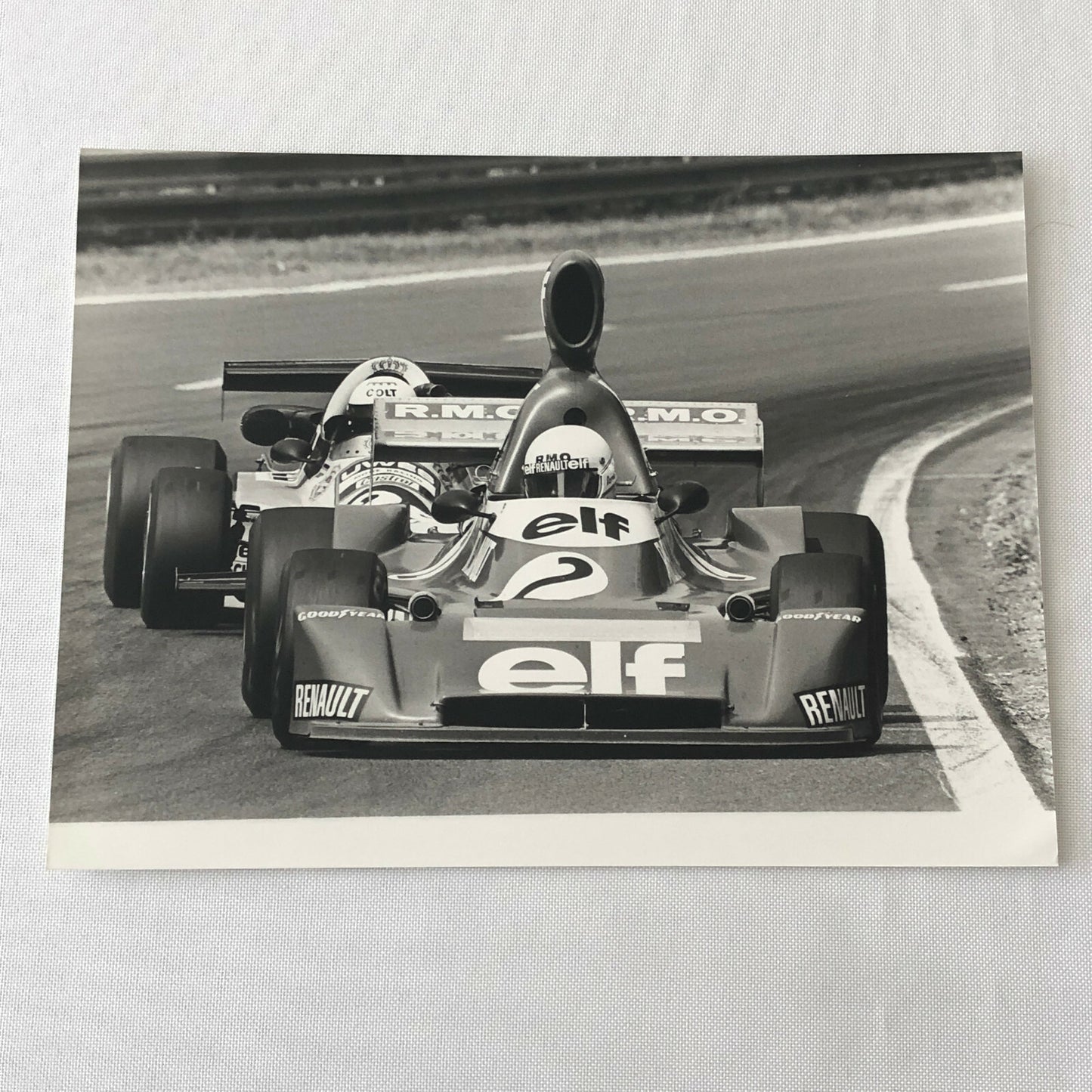 Vintage 1976 Formula 2 F2 Rouen Grand Prix Racing Photo Photograph Rene Arnoux 