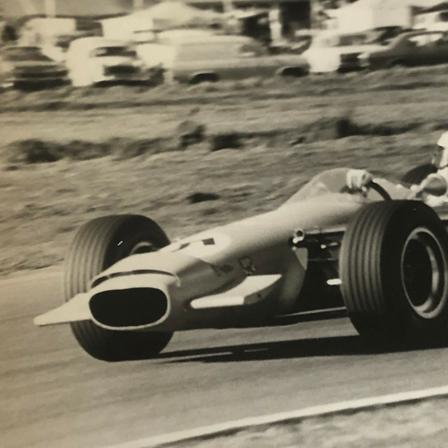 Vintage Racing Car Driver Photo Photograph Print Motorsport Race Bartlett