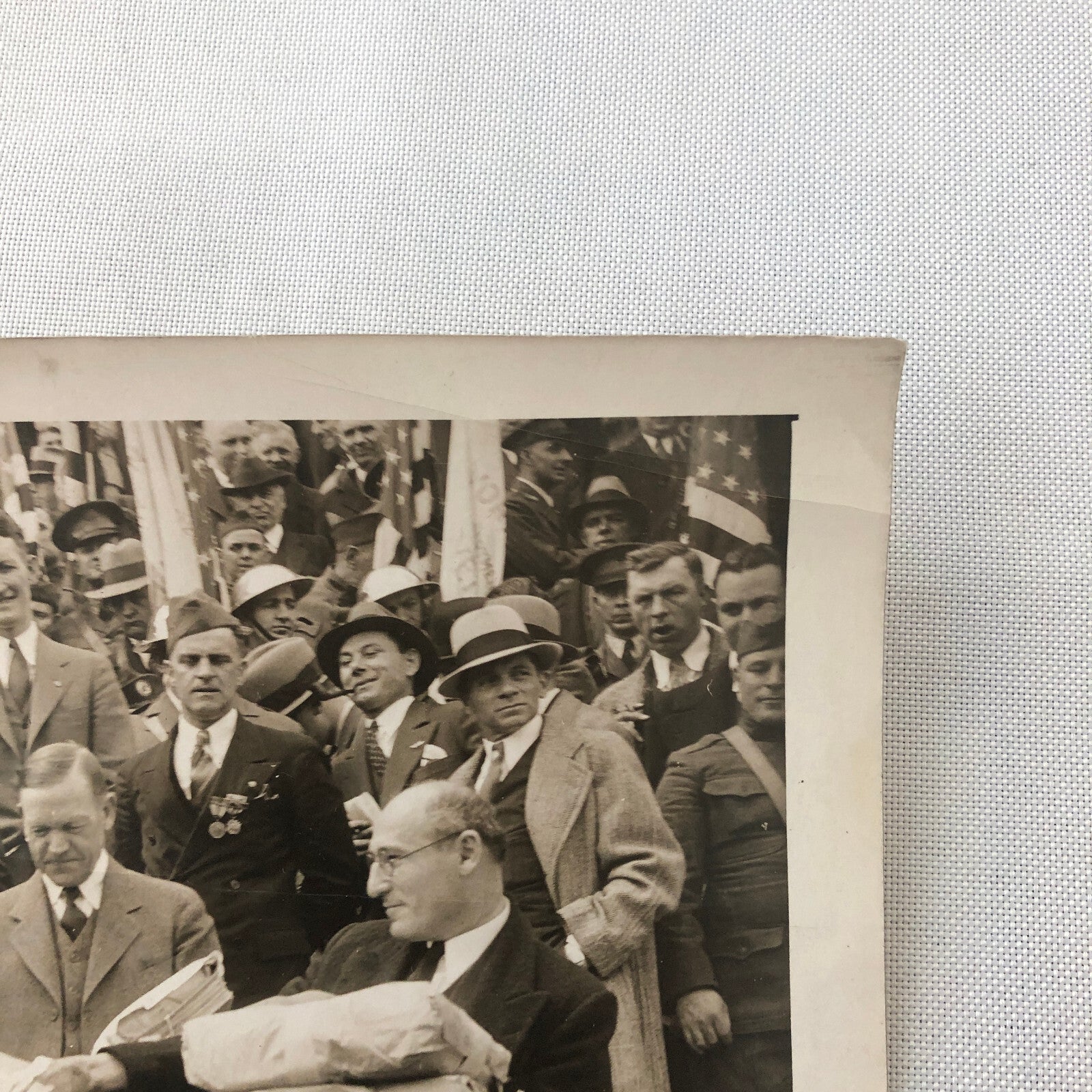 Press Photo Photograph Veterans Demonstration on Congress For Bonus Pay 1932