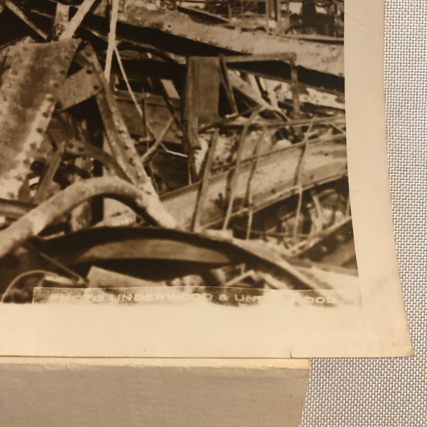 Press Photo Photograph Kansas City Auto Show Fire 1925 Underwood & Underwood Car