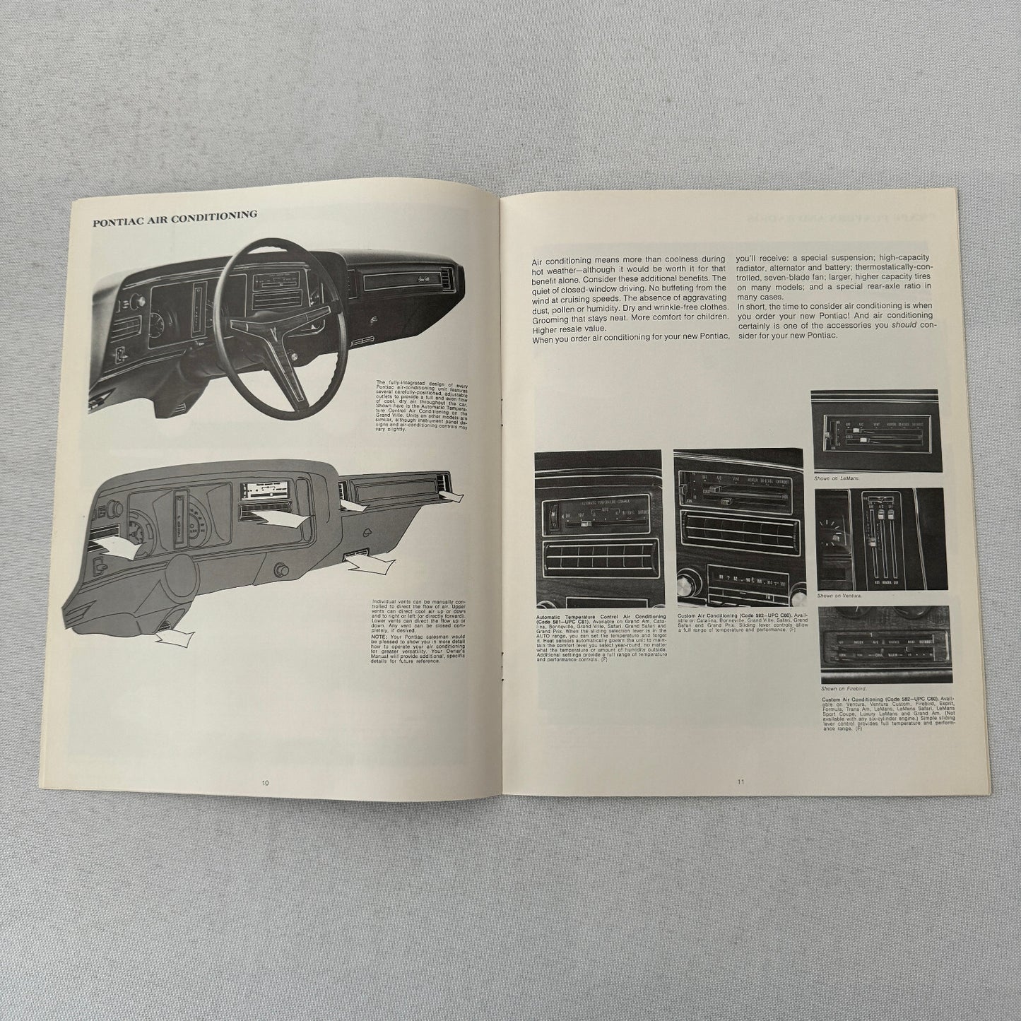 1973 Pontiac ACCESSORIES Sales Brochure Catalog Firebird Ventura GTO Catalina +