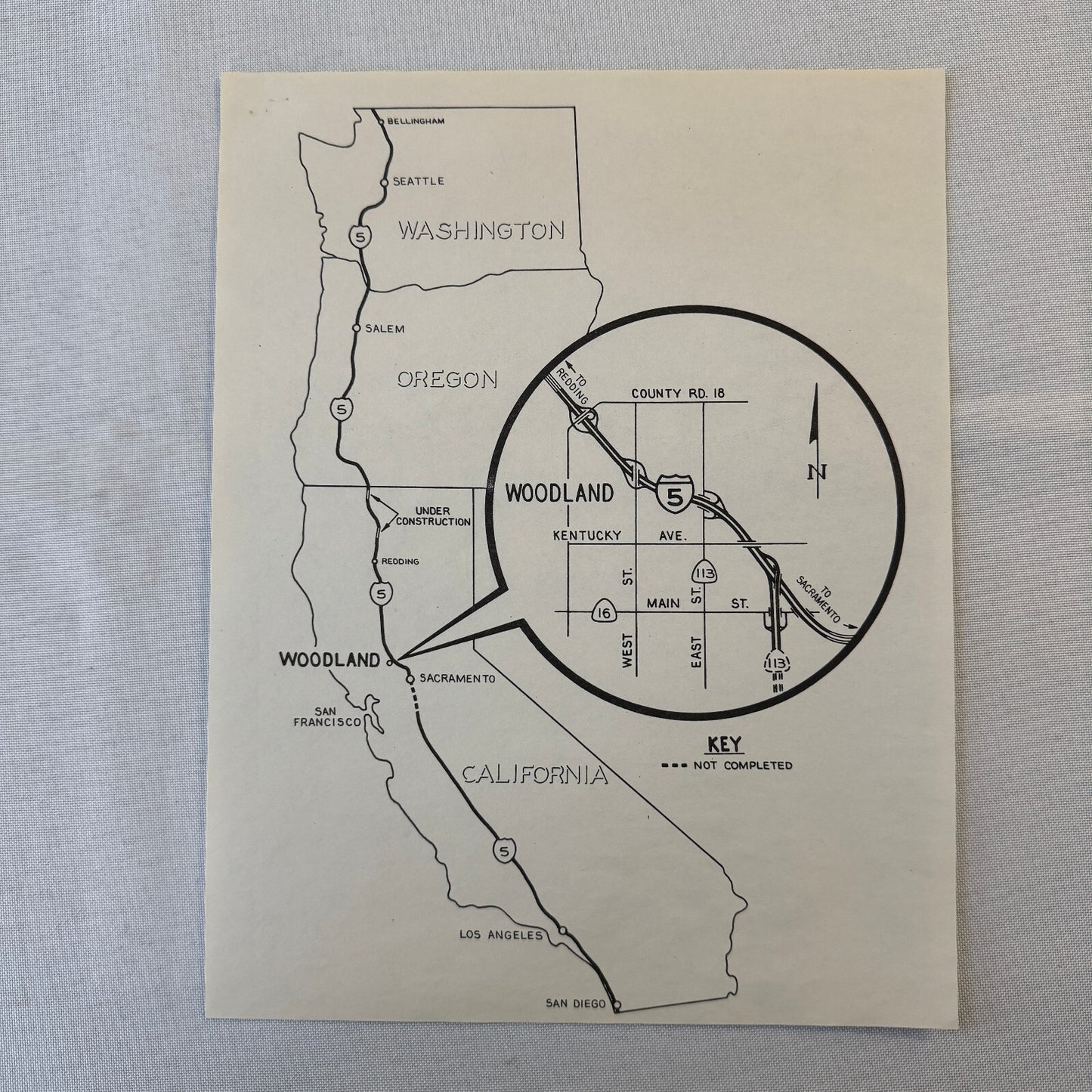 State of California Department of Public Works Interstate Highway 5 Press Kit