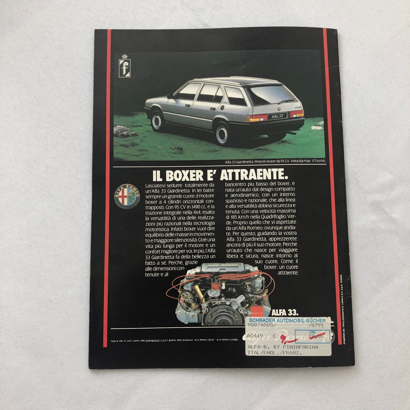 Alfa Romeo Pininfarina History Brochure Book 6C Spider Cabriolet Coupe Prototype