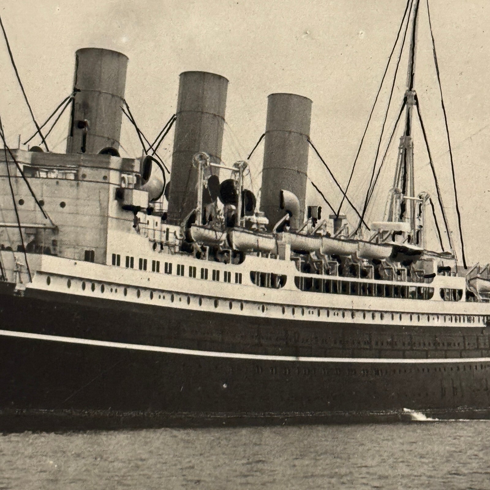 Vintage Ship Boat Photo Photograph Print Empress of Canada