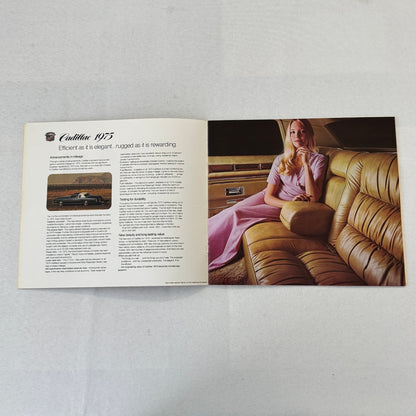 1975 Cadillac Car Sales Brochure Catalog Coupe DeVille Calais Eldorado +