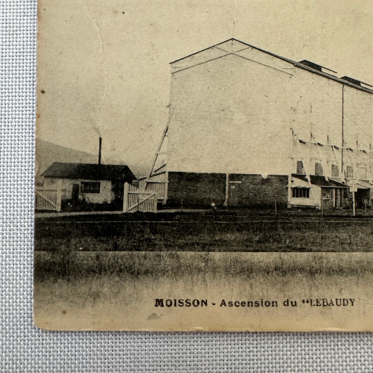 Vintage Zeppelin Airship Dirigible Postcard Post Card French Le Lebaudy