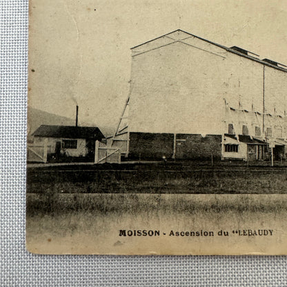 Vintage Zeppelin Airship Dirigible Postcard Post Card French Le Lebaudy