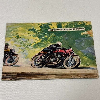 1953 Castrol Racing Achievements Brochure LeMans Grand Prix Motorcycle Bike +