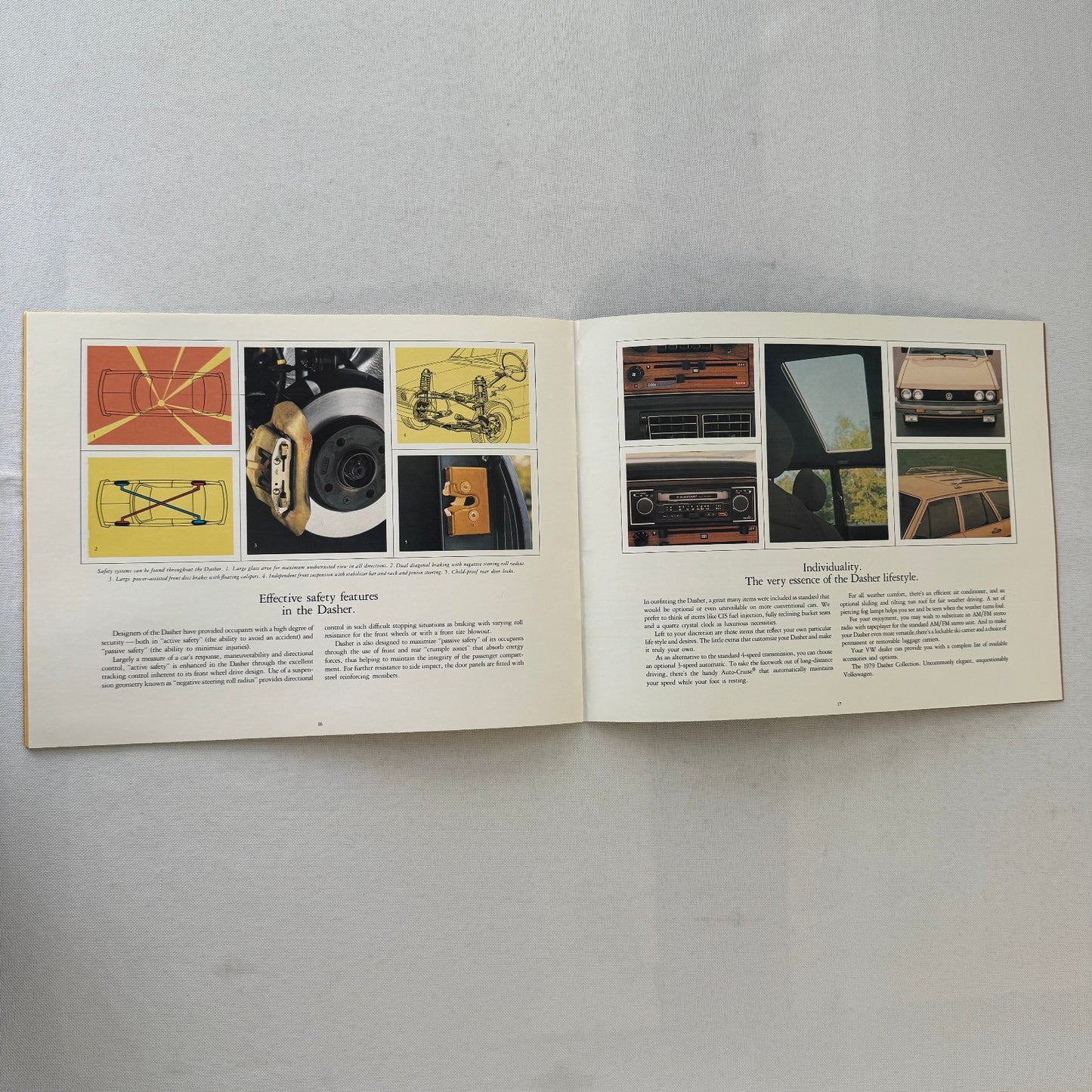 Volkswagen Dasher Car Sales Brochure Catalog Advertising VW Station Wagon Hatch