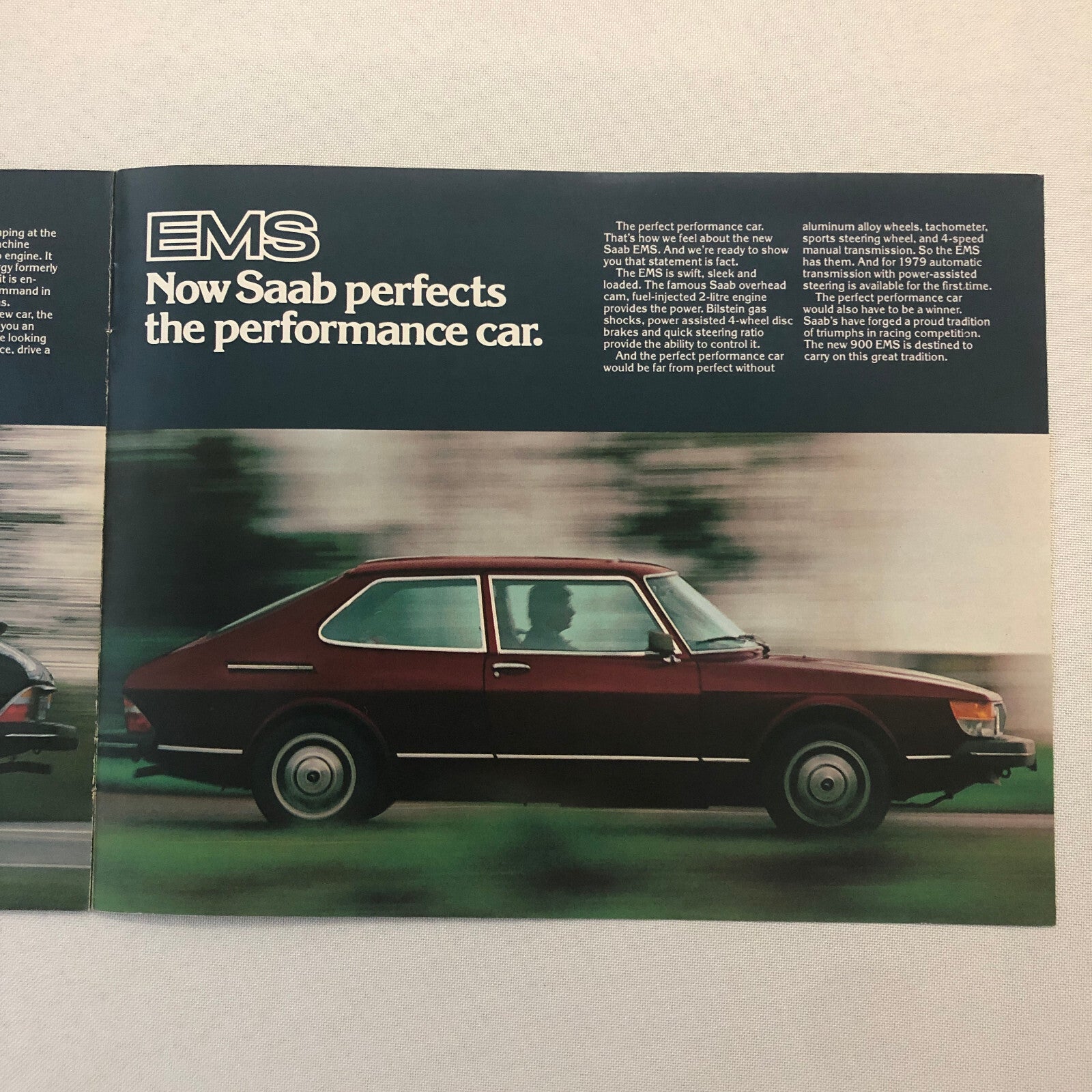 1979 Saab 900 Series Car Sales Brochure Catalog GLE Turbo EMS Vintage