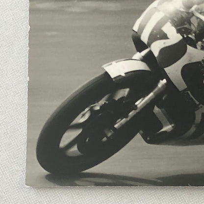 Vintage Motorcycle Racing Photo photograph Germany Kawasaki Rider