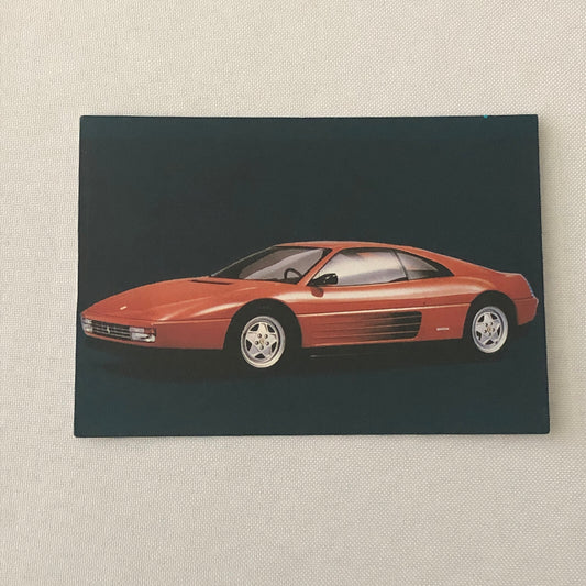 Ferrari 348 Postcard Post Card Italian