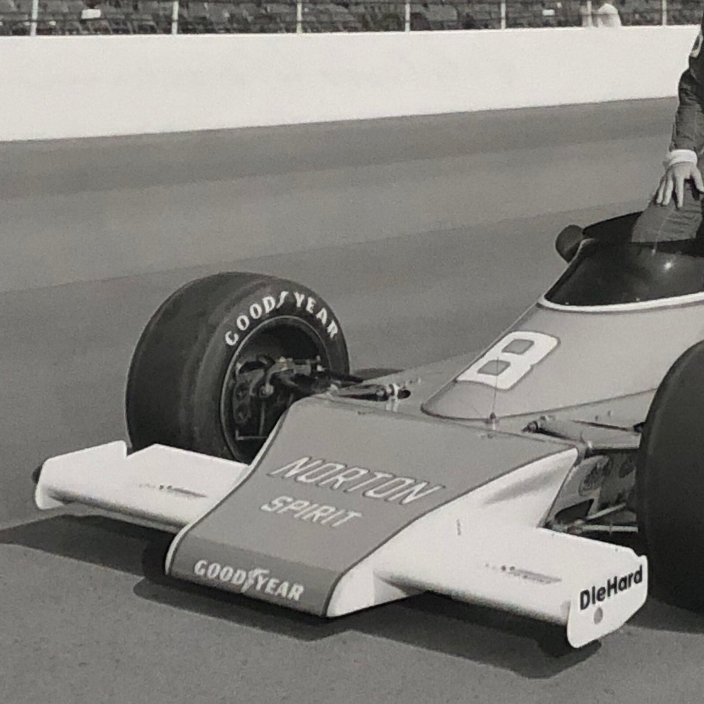Vintage Indy Indianapolis Racing Photograph Tom Sneva 1977 McLaren Cosworth