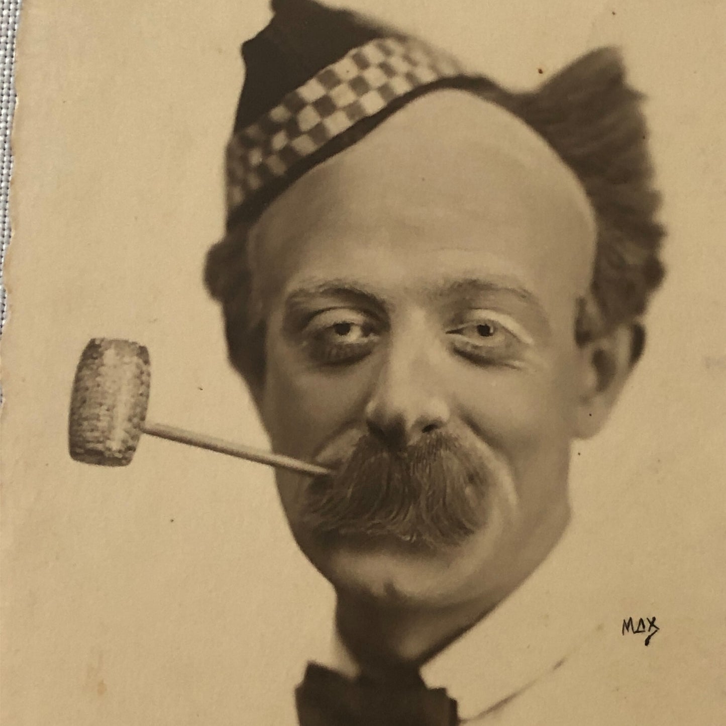Circus Clown Real Photo Postcard RPPC 1925 French Performer Post Card