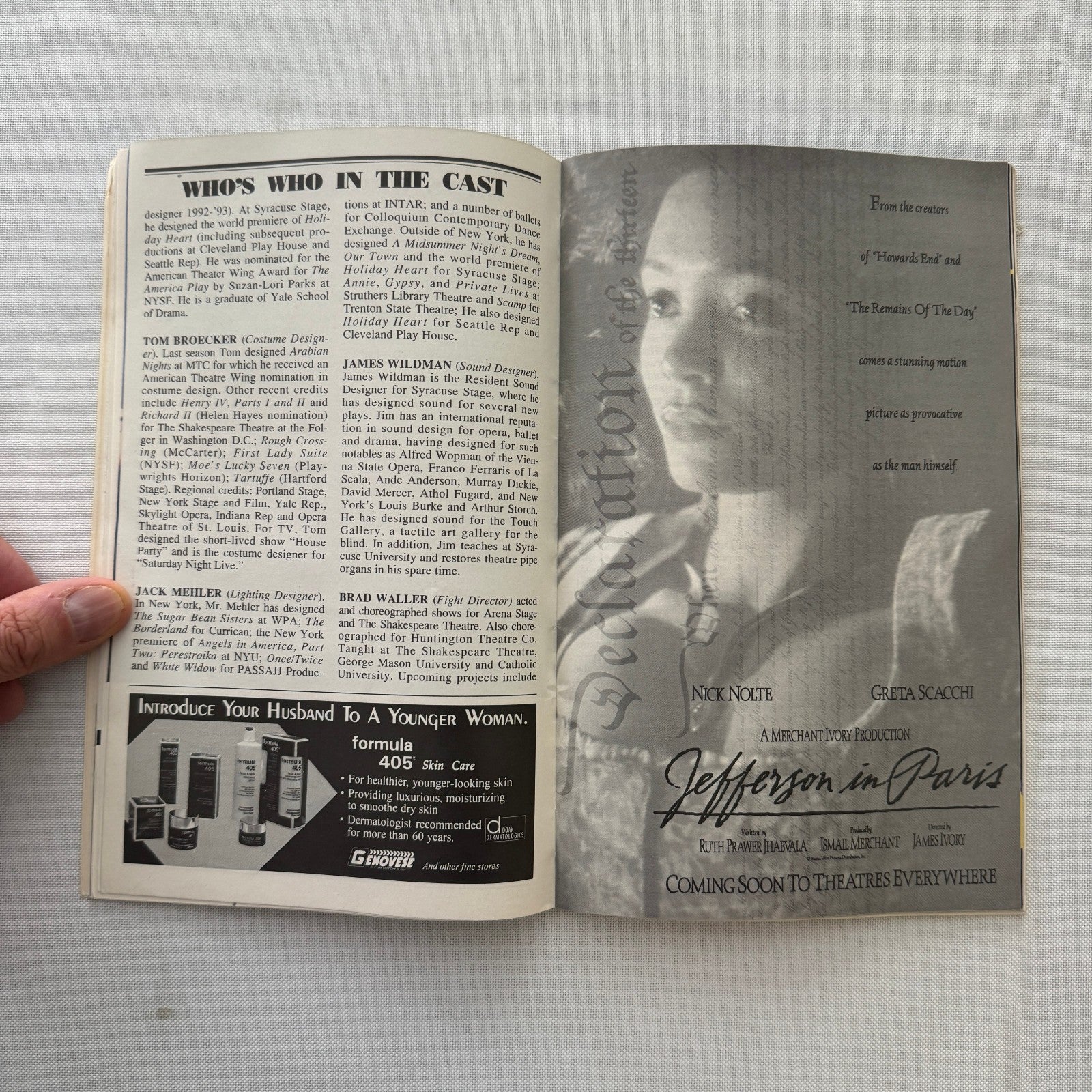 Holiday Heart Theater Playbill Cast Signed Autographed Signature Alimi Ballard