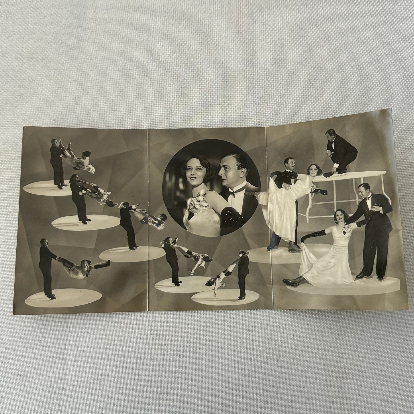 Vintage Circus Rollerskating Roller Skate Act Photo Photograph Helen Bob Laenge