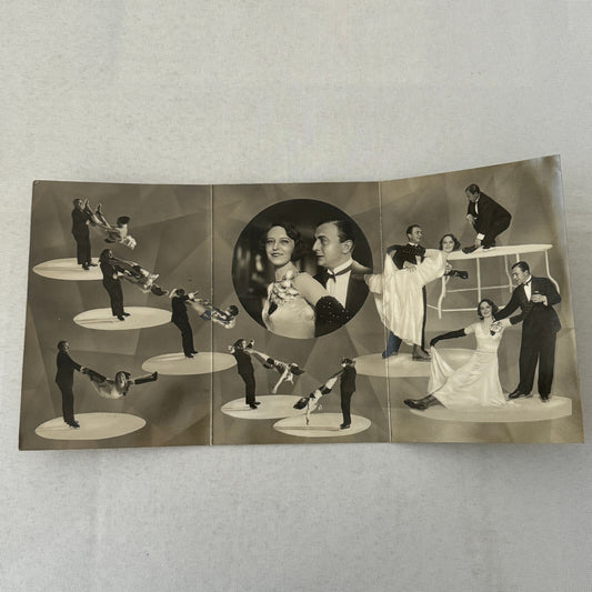 Vintage Circus Rollerskating Roller Skate Act Photo Photograph Helen Bob Laenge