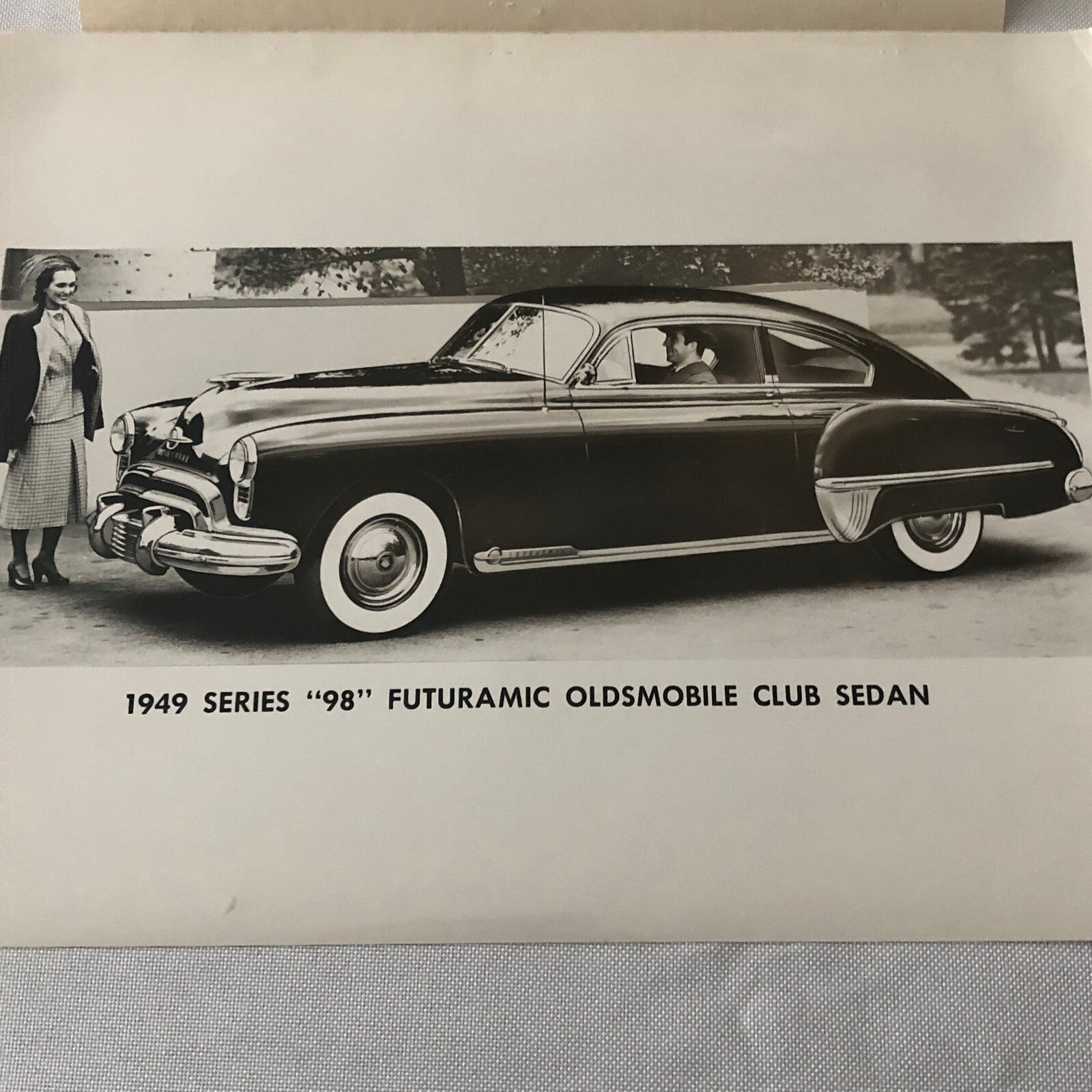 1949 Oldsmobile Series 98 Futuramic Club Factory Press Photo Photograph Print