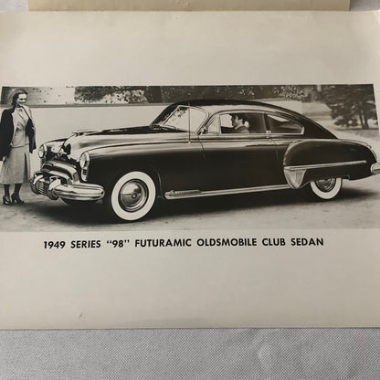 1949 Oldsmobile Series 98 Futuramic Club Factory Press Photo Photograph Print