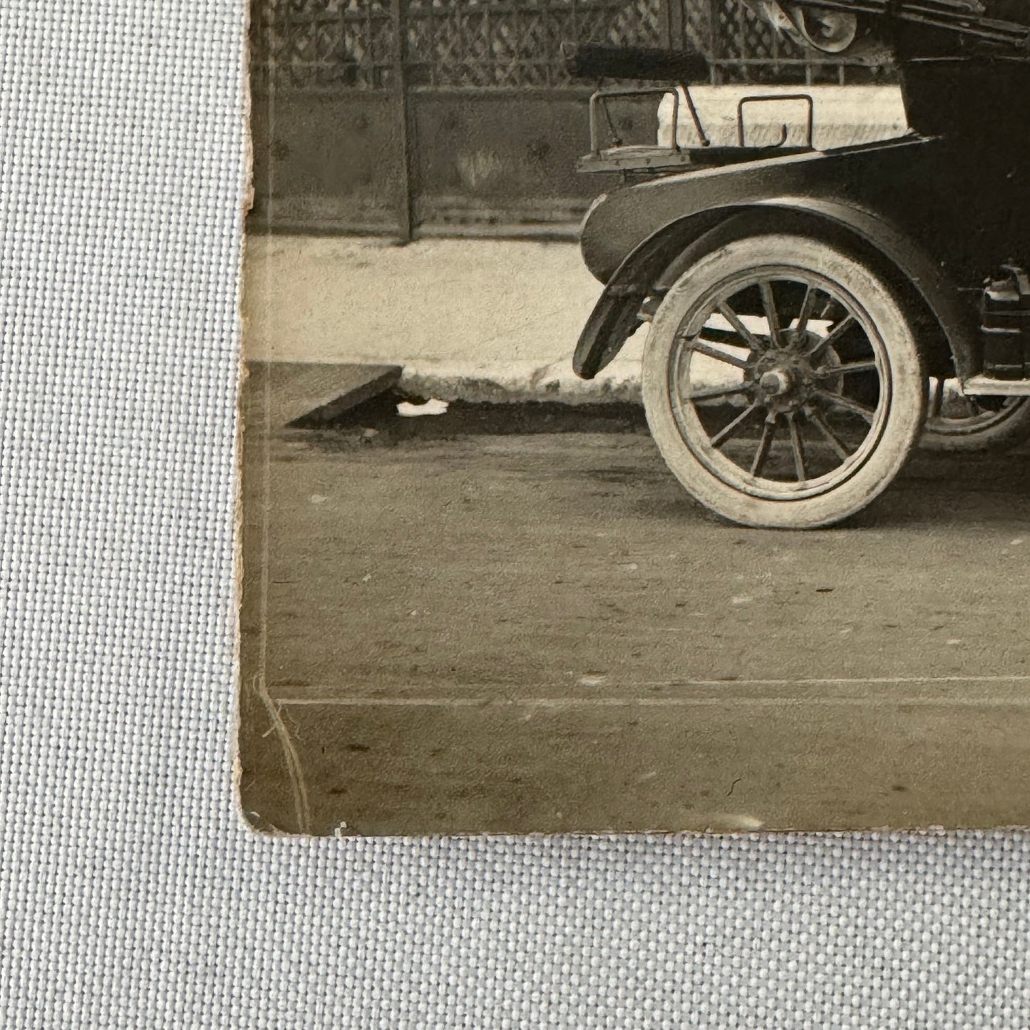 Men with Early Car Automobile Nice France 1921 Vintage Photo Photograph Print